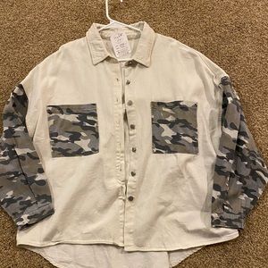 Camo shacket